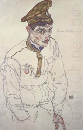 Egon Schiele Russian Prisoner of War (Grigori Kladjishuili) (mk12) china oil painting image